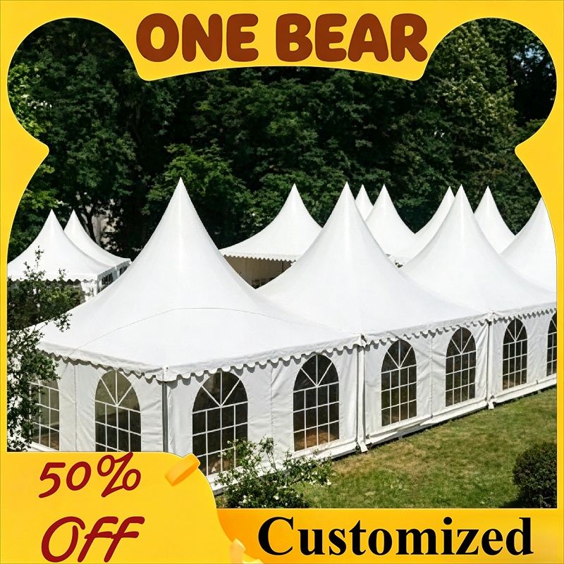 Outdoor Furniture Exhibition - Custom Waterproof Pagoda Event Tent Durable