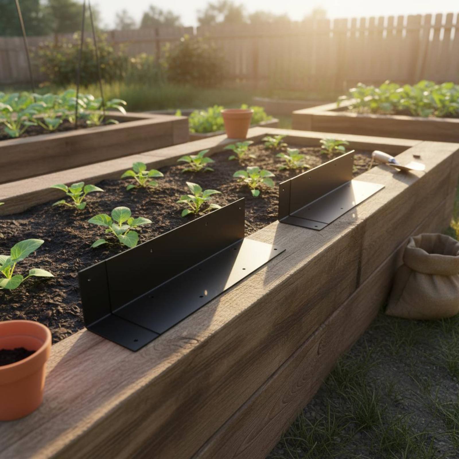 Planter Raised Metal - Raised Bed Corner Bracket Heavy-Duty Metal