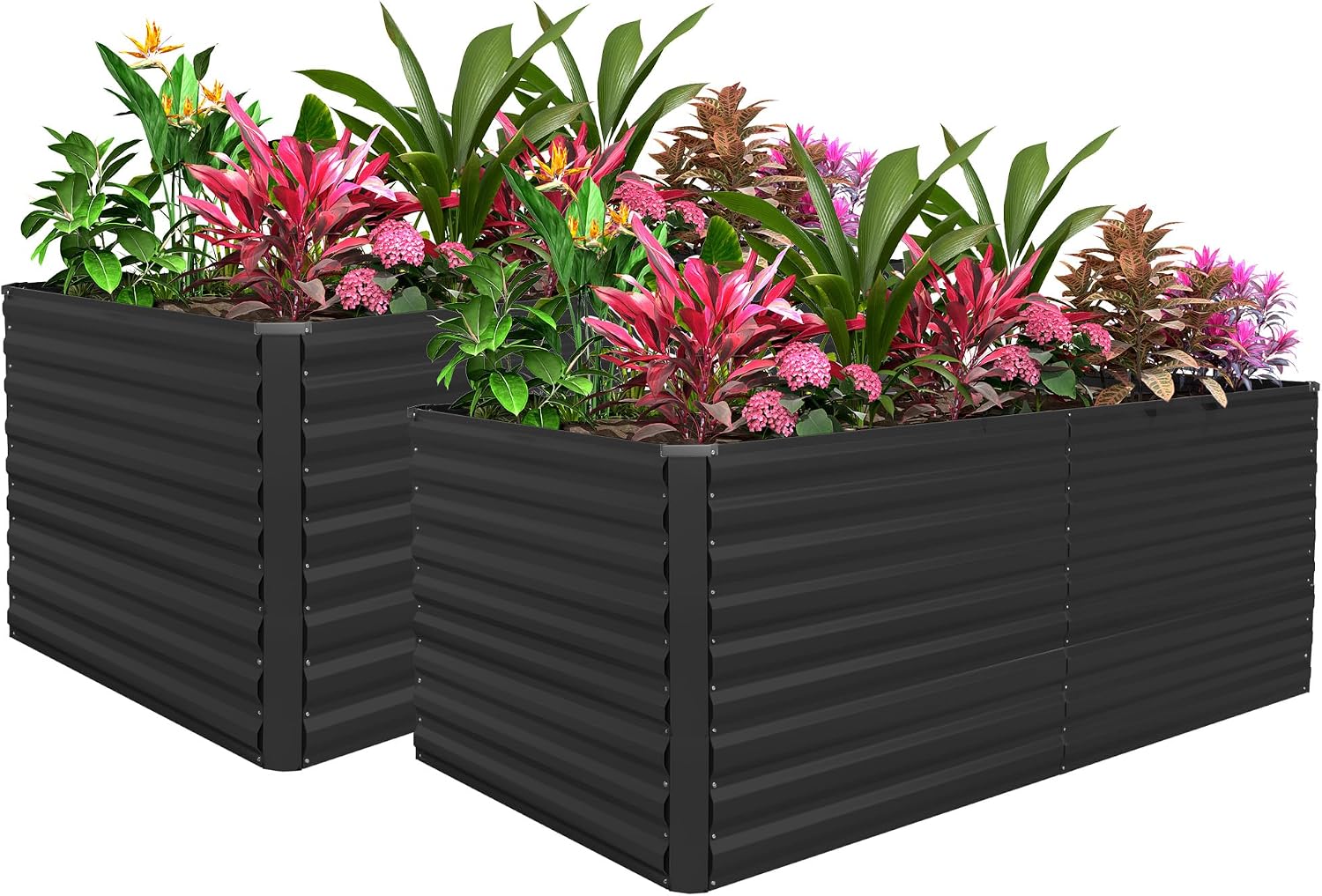 Planter Raised Metal - Outdoor Raised Garden Bed Kit, Metal