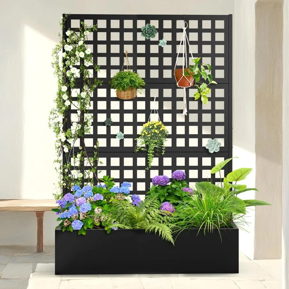 Planter Raised Metal - Mobile Nordic Minimalist Metal Planter Box
