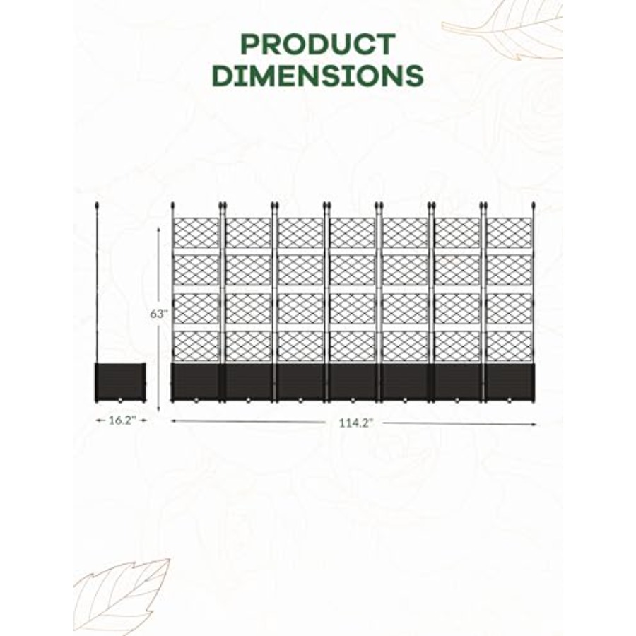 7PCS Modular Raised Garden Bed - Planter Raised Metal ulasan dan harga