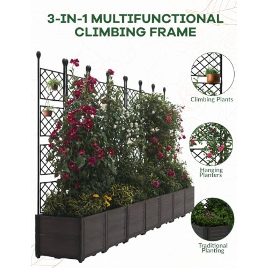 7PCS Modular Raised Garden Bed - Planter Raised Metal ulasan dan harga