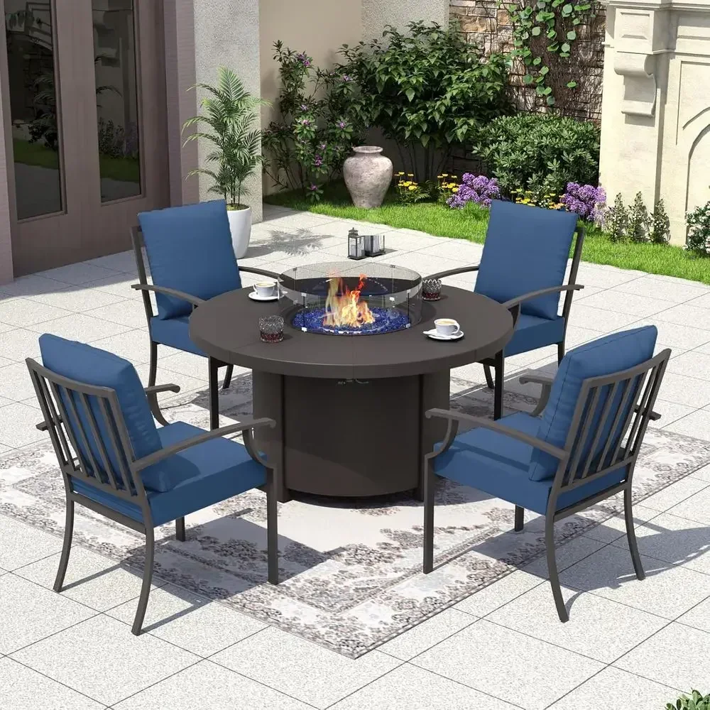 5-Piece Outdoor Patio Furnitur - Outdoor Furniture Fire Pit Set ulasan dan harga