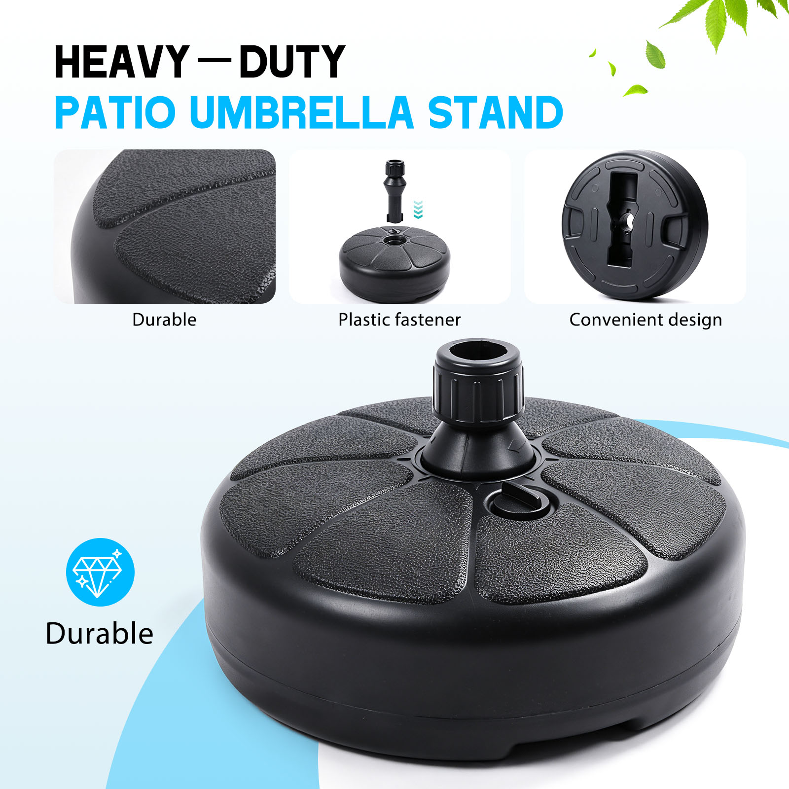 26lbs Fillable Water Sand Umbr - Outdoor Furniture Sunbrella ulasan dan harga