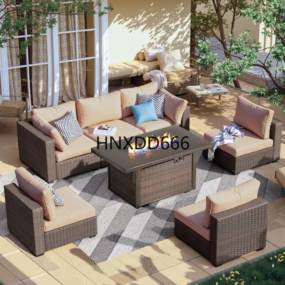 7 Piece Patio Furniture Set wi - Outdoor Furniture Fire Pit Set ulasan dan harga