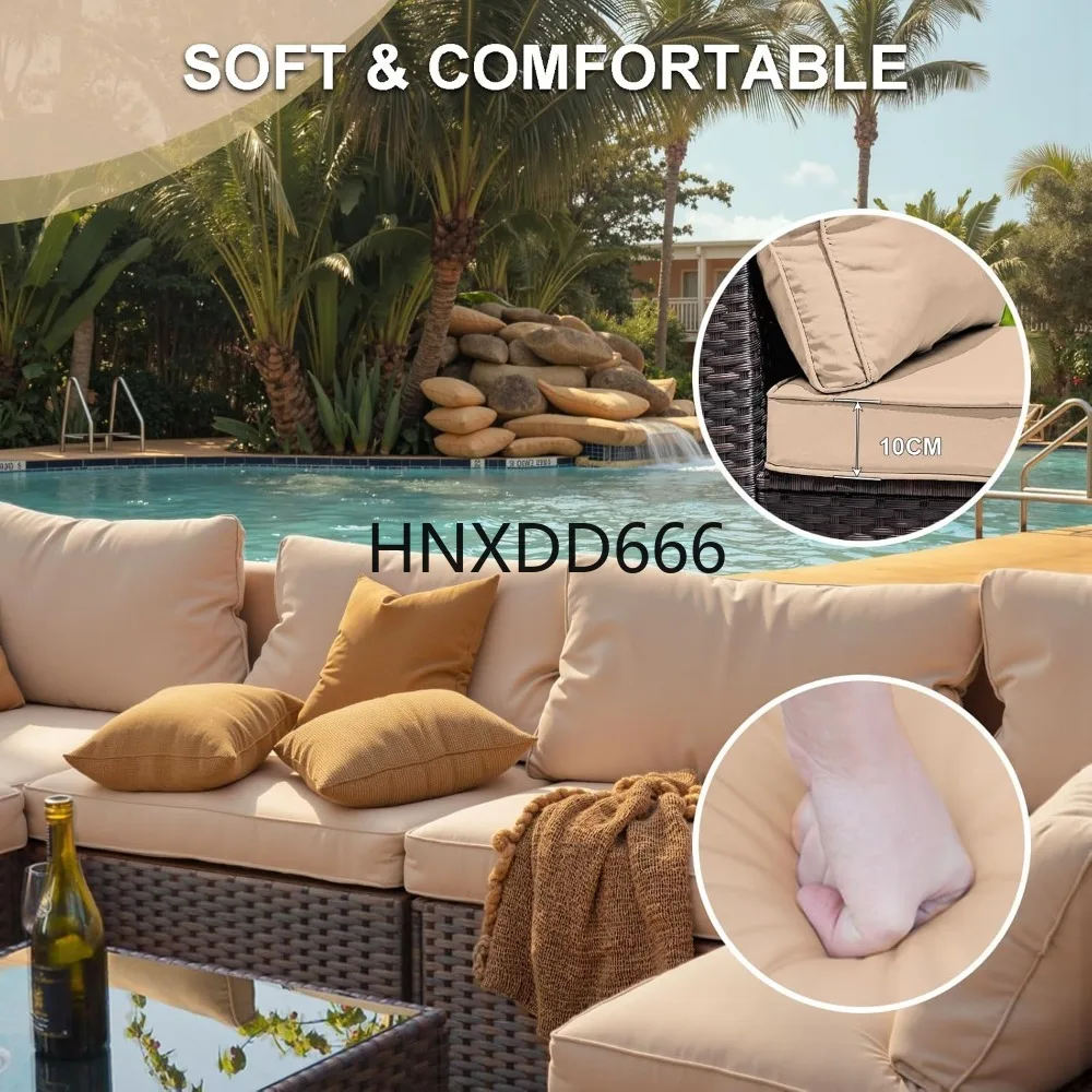 7 Piece Patio Furniture Set wi - Outdoor Furniture Fire Pit Set ulasan dan harga