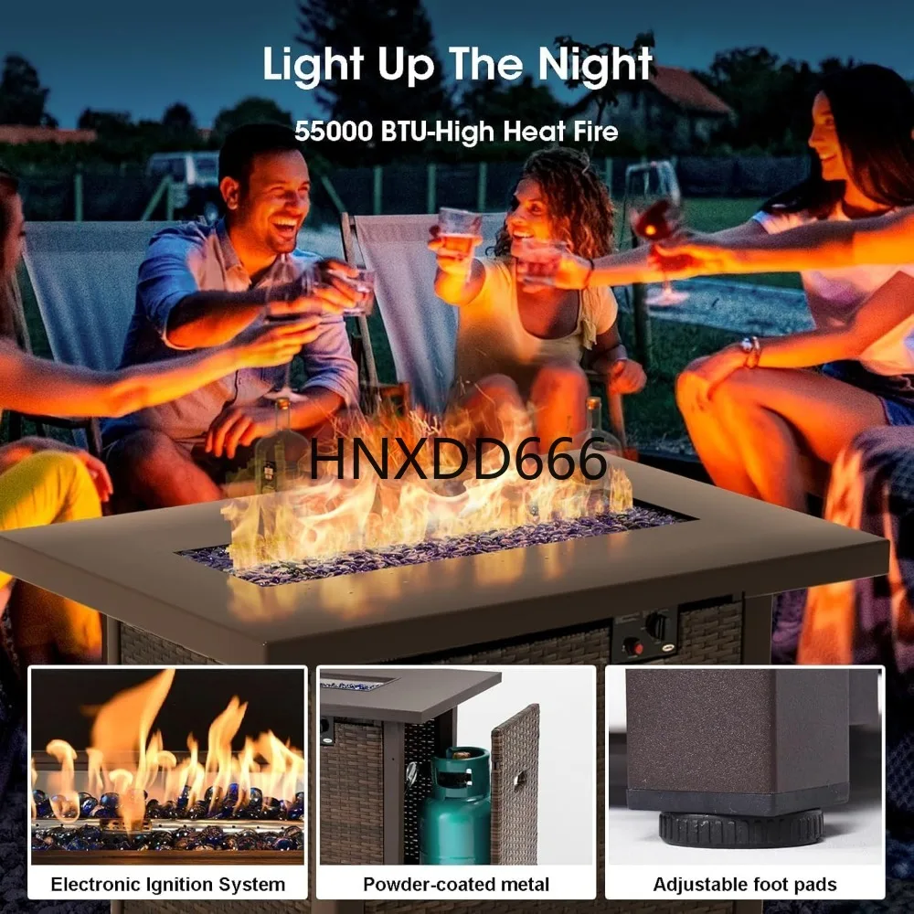 7 Piece Patio Furniture Set wi - Outdoor Furniture Fire Pit Set ulasan dan harga
