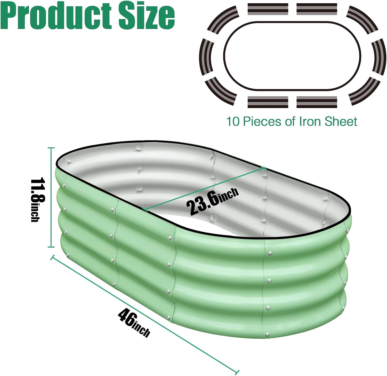 Raised Garden Bed & Planter Bo - Planter Raised Metal ulasan dan harga
