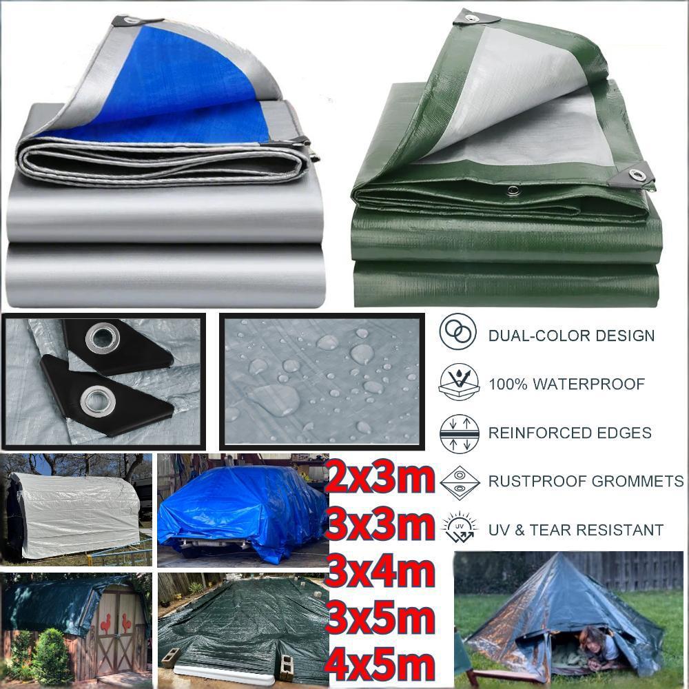PE Tarp Waterproof Large Sheet - Outdoor Furniture Sunbrella ulasan dan harga