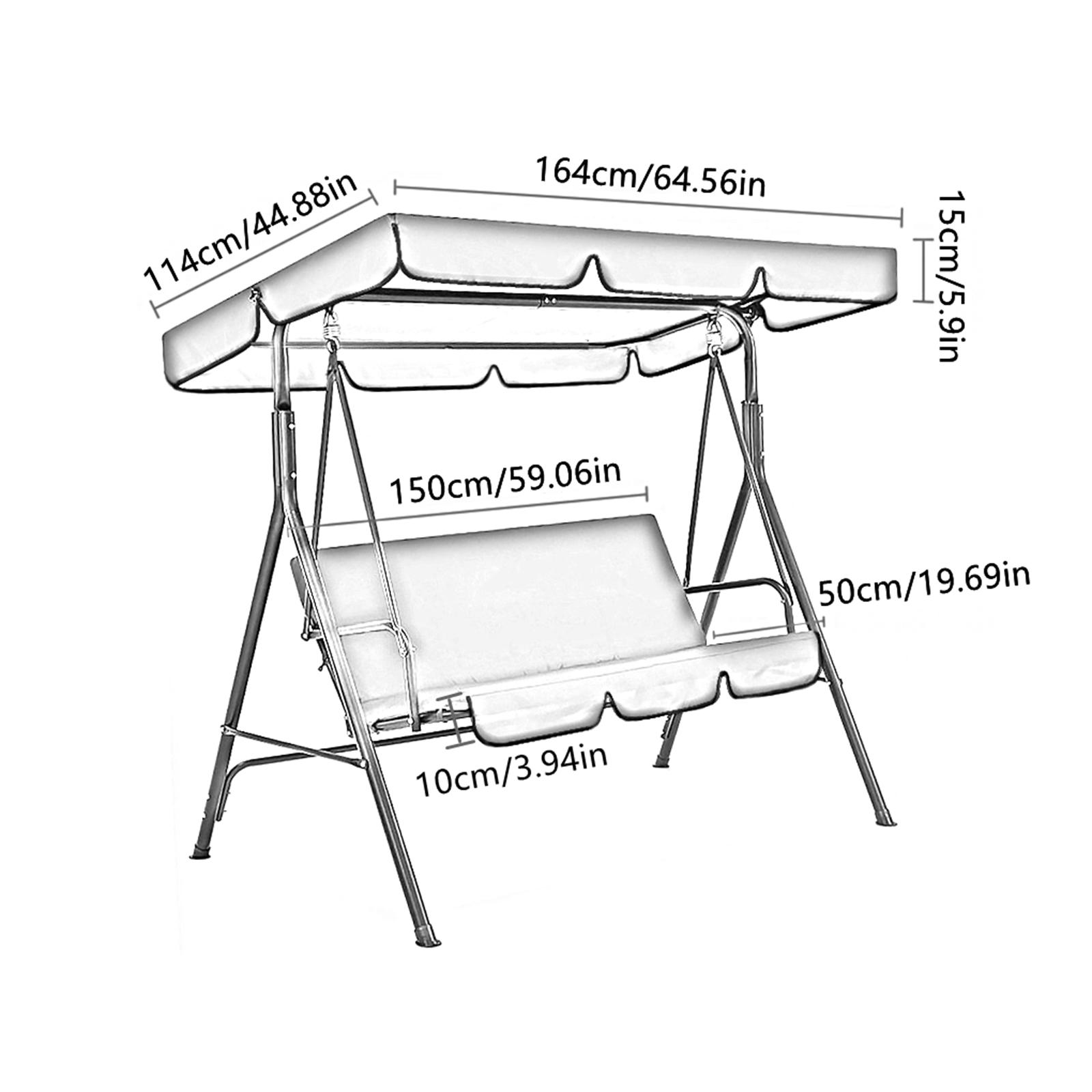 Patio Swing Canopy Rainproof w - Outdoor Furniture Sunbrella ulasan dan harga