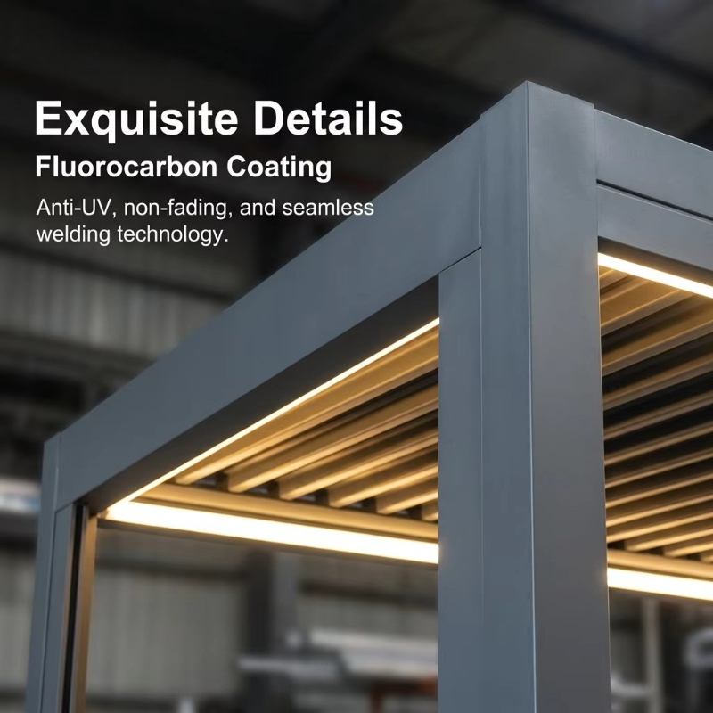 Luxury Aluminum Pergola Custom - Outdoor Furniture Sunbrella ulasan dan harga