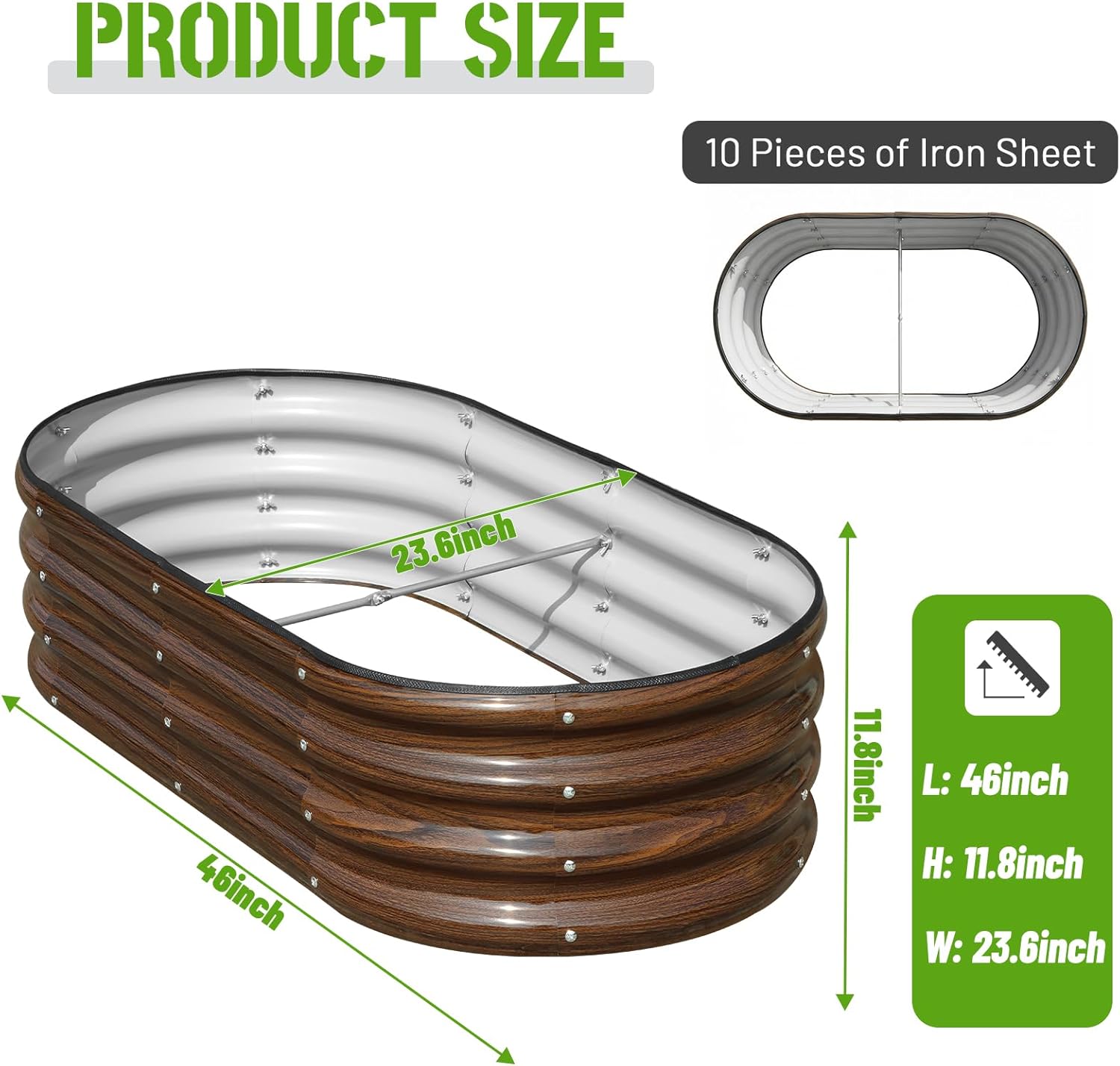 Raised Garden Bed & Planter Bo - Planter Raised Metal ulasan dan harga