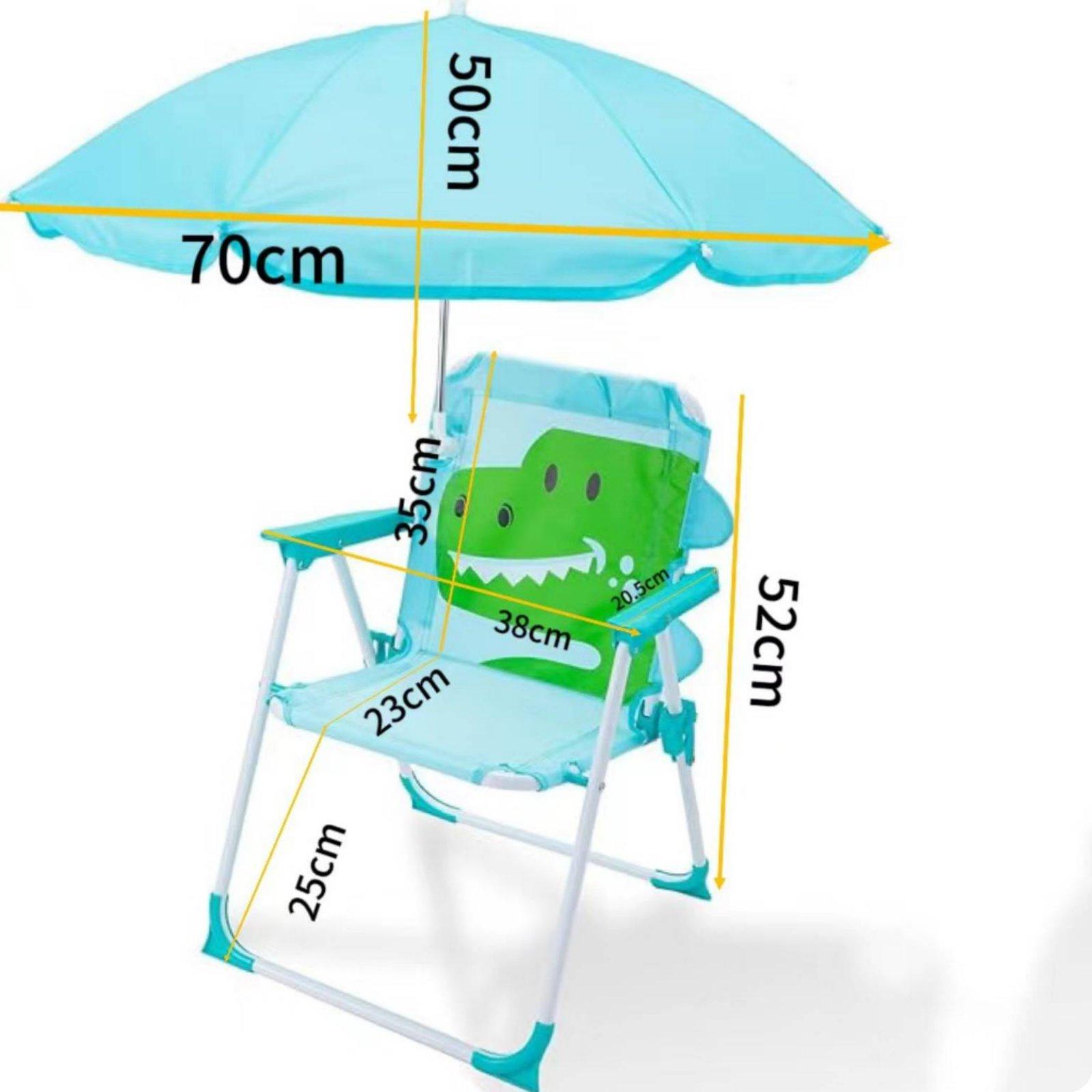 Kids Beach Chair with Umbrella - Outdoor Furniture Sunbrella ulasan dan harga