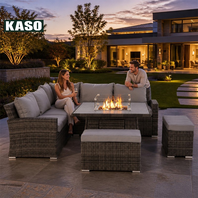 Patio Fire Pit  Aluminum Frame - Outdoor Furniture Fire Pit Set ulasan dan harga