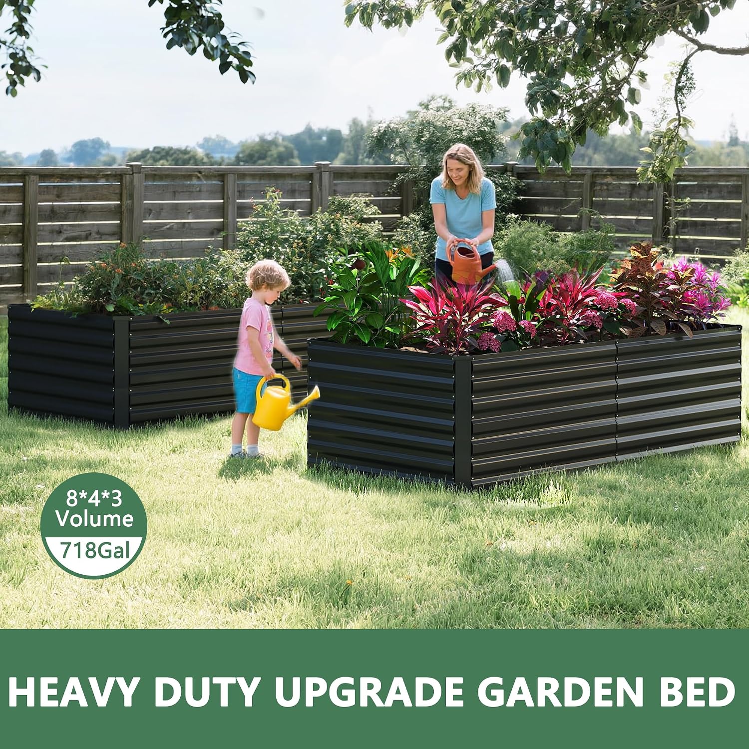 Outdoor Raised Garden Bed Kit, - Planter Raised Metal ulasan dan harga