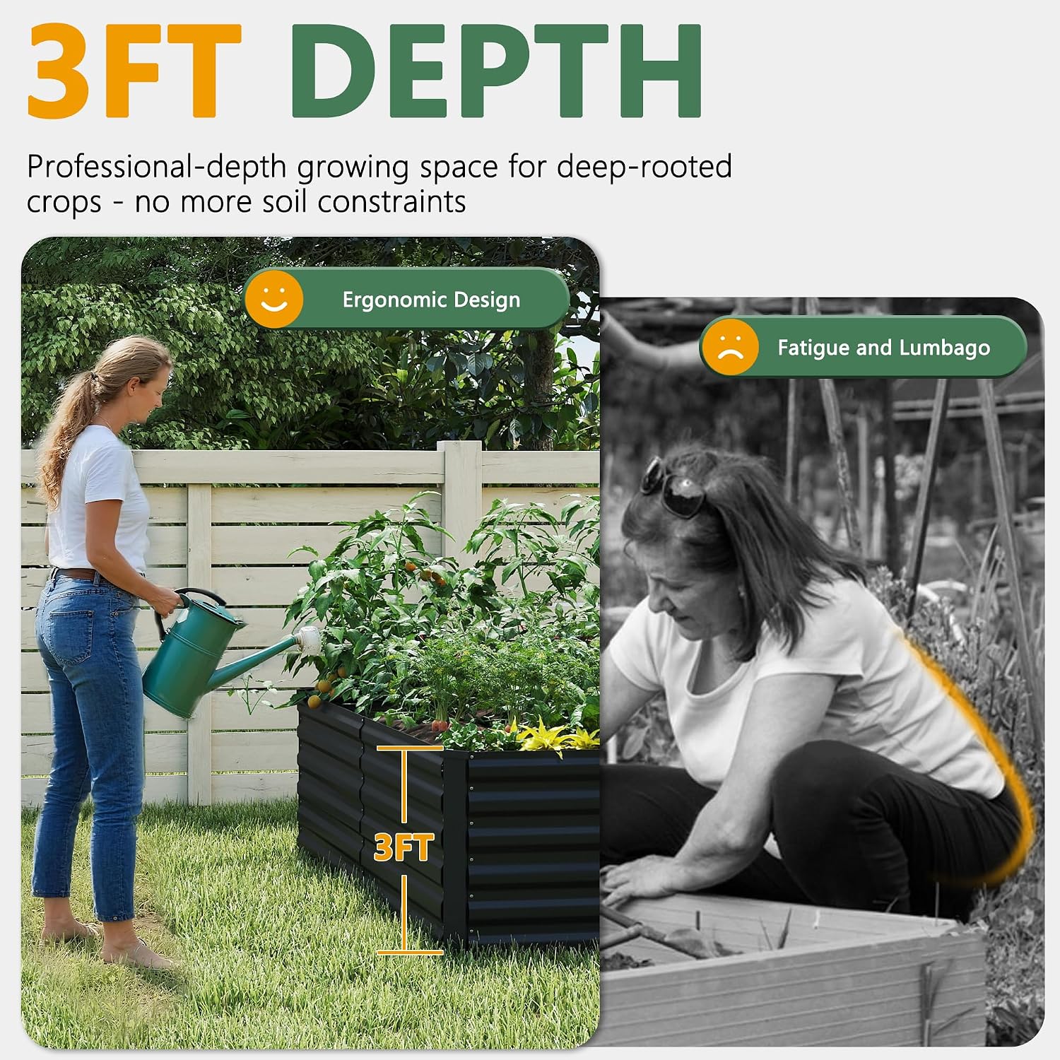 Outdoor Raised Garden Bed Kit, - Planter Raised Metal ulasan dan harga