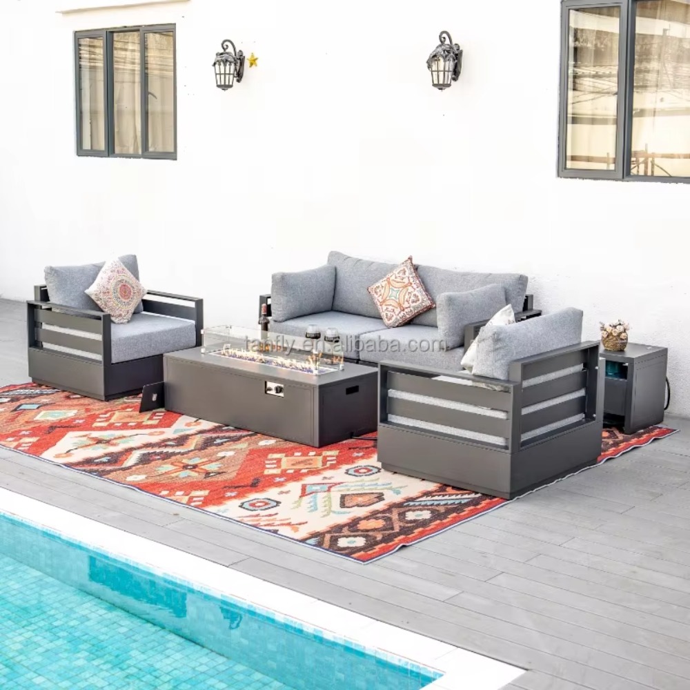 Villa Hotel Outdoor Furniture  - Outdoor Furniture Fire Pit Set ulasan dan harga