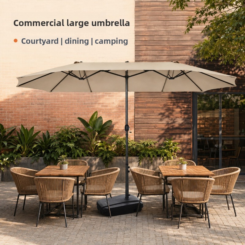 Outdoor Shade Umbrella Large C - Outdoor Furniture Sunbrella ulasan dan harga