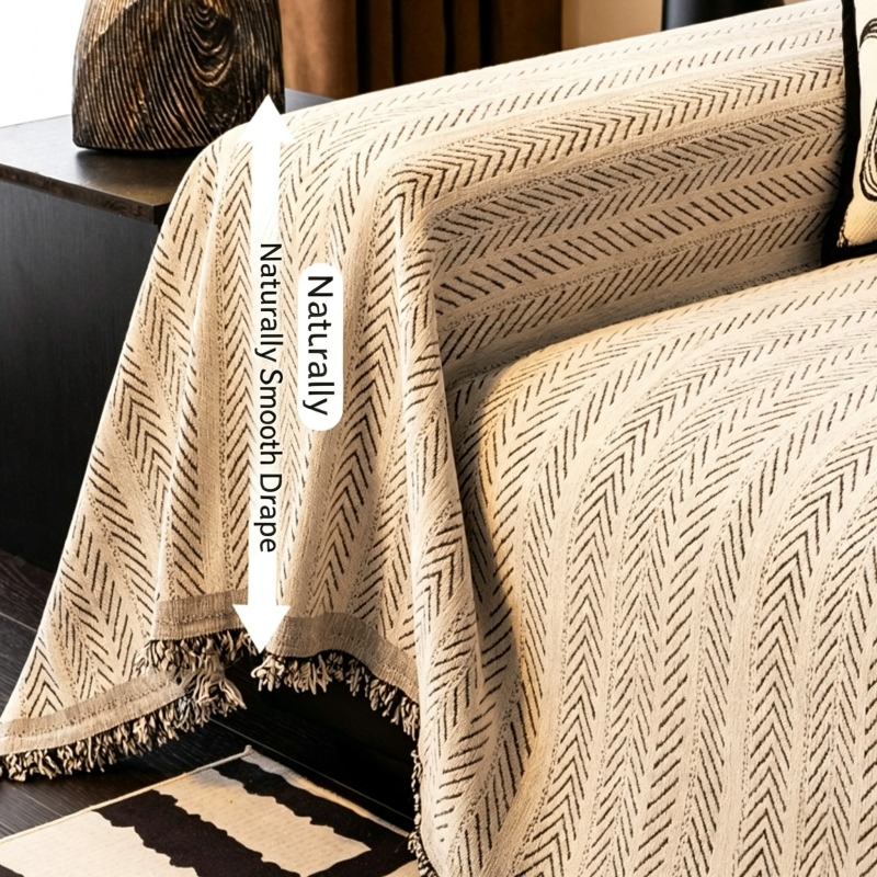 Herringbone Chenille Sofa Cove - Outdoor Furniture One Piece ulasan dan harga