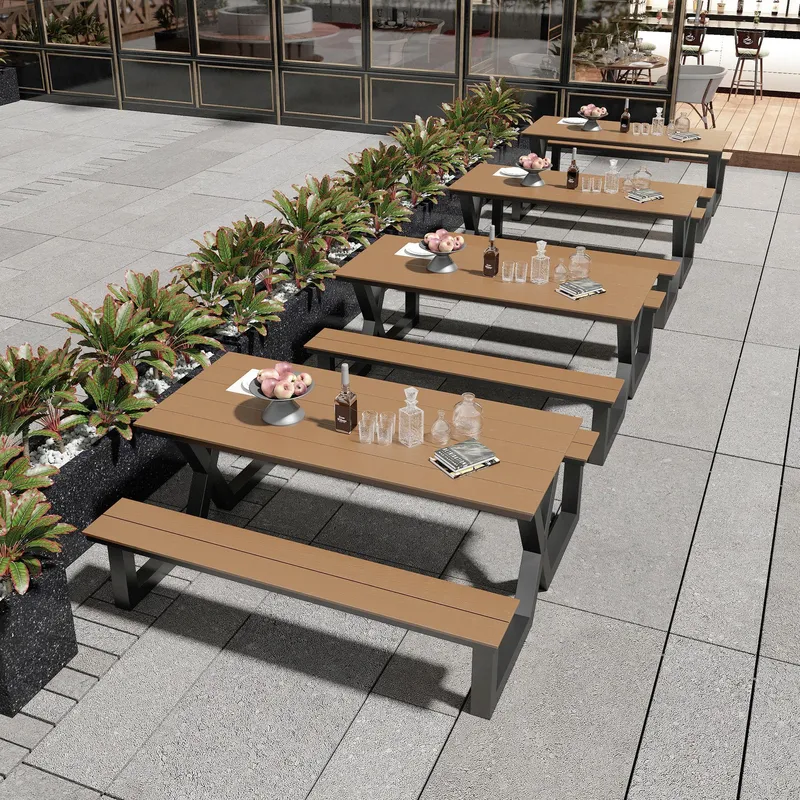 Outdoor One Piece Park Table a - Outdoor Furniture One Piece ulasan dan harga