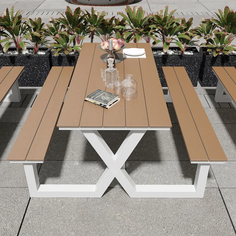 Outdoor One Piece Park Table a - Outdoor Furniture One Piece ulasan dan harga