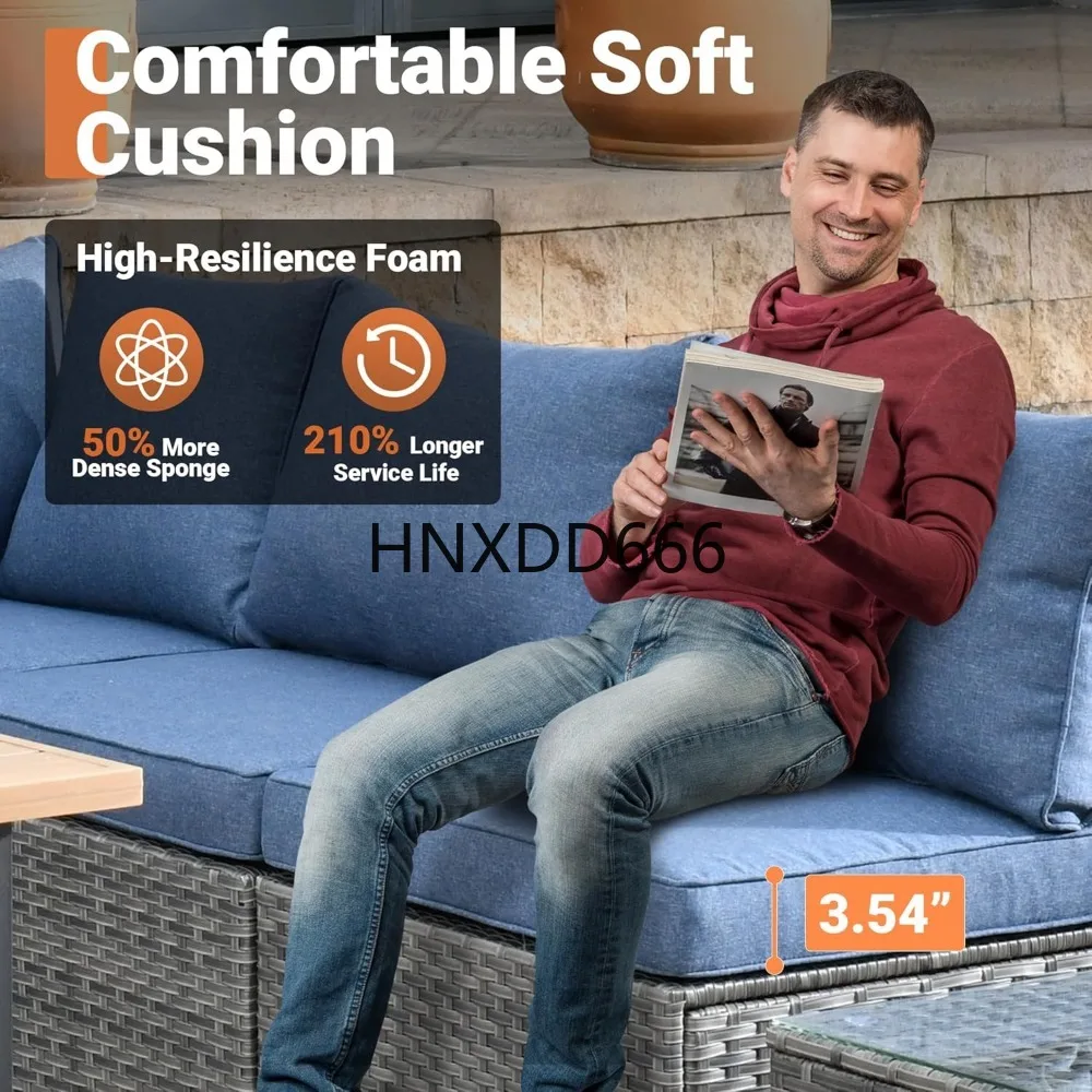 Outdoor 8 Piece Patio Furnitur - Outdoor Furniture Fire Pit Set ulasan dan harga